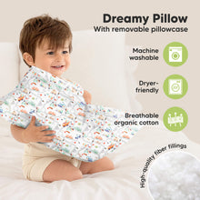 Load image into Gallery viewer, Toddler Pillow with Pillowcase (Roadway)
