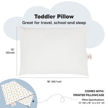 Load image into Gallery viewer, Toddler Pillow with Pillowcase (Roarsome)
