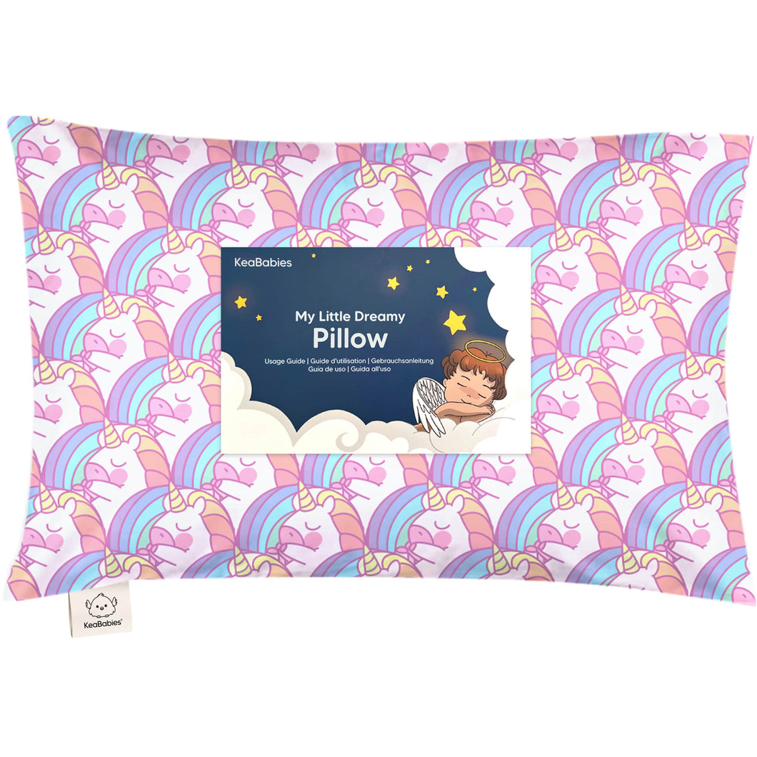 Toddler Pillow with Pillowcase (Unicorn)