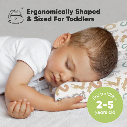 Toddler Pillow with Pillowcase (Wild Count)