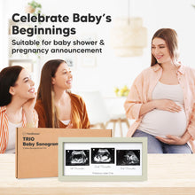 Load image into Gallery viewer, Trio Baby Sonogram Frame (Sage)
