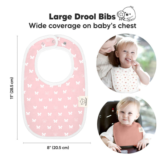8-Pack Urban Drool Bibs (Butterflies)
