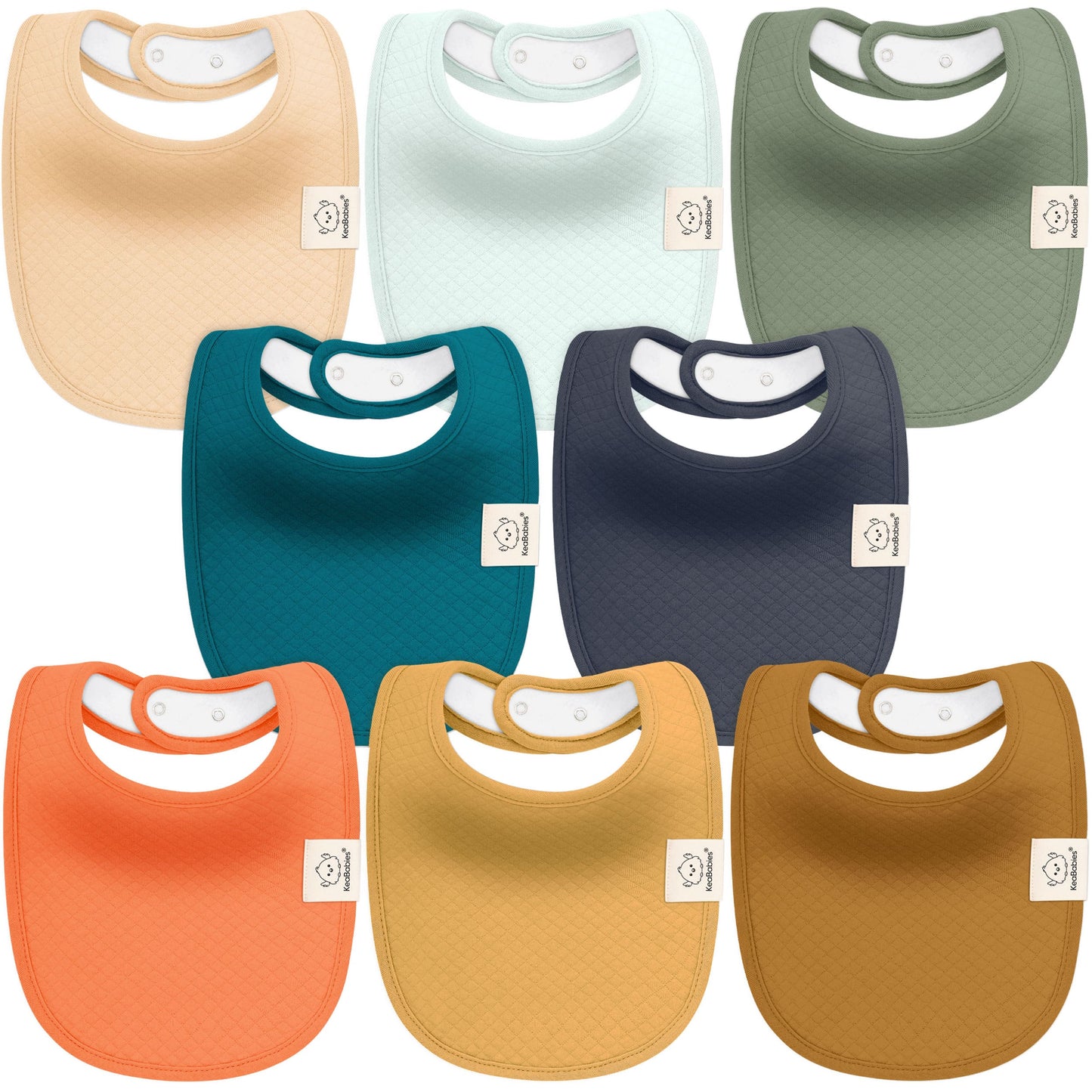 8-Pack Urban Quin Drool Bibs 28274499158202