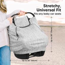 Load image into Gallery viewer, Warmzy Baby Car Seat Cover (Herringbone)
