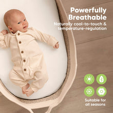 Load image into Gallery viewer, 2-Pack Isla Fitted Bassinet Sheets (Soft White)
