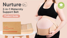 Load and play video in Gallery viewer, Nurture 2-in-1 Maternity Support Belt
