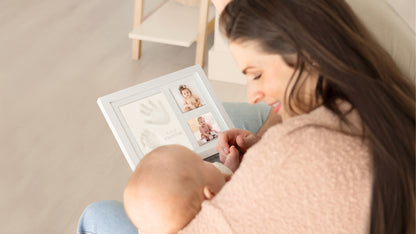 Baby Handprint & Footprint Keepsake Solo Frame 29380985127098