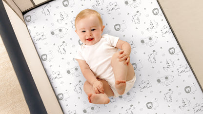 2-Pack Soothe [Protect+] Waterproof Mini Crib Sheets 30073209847994