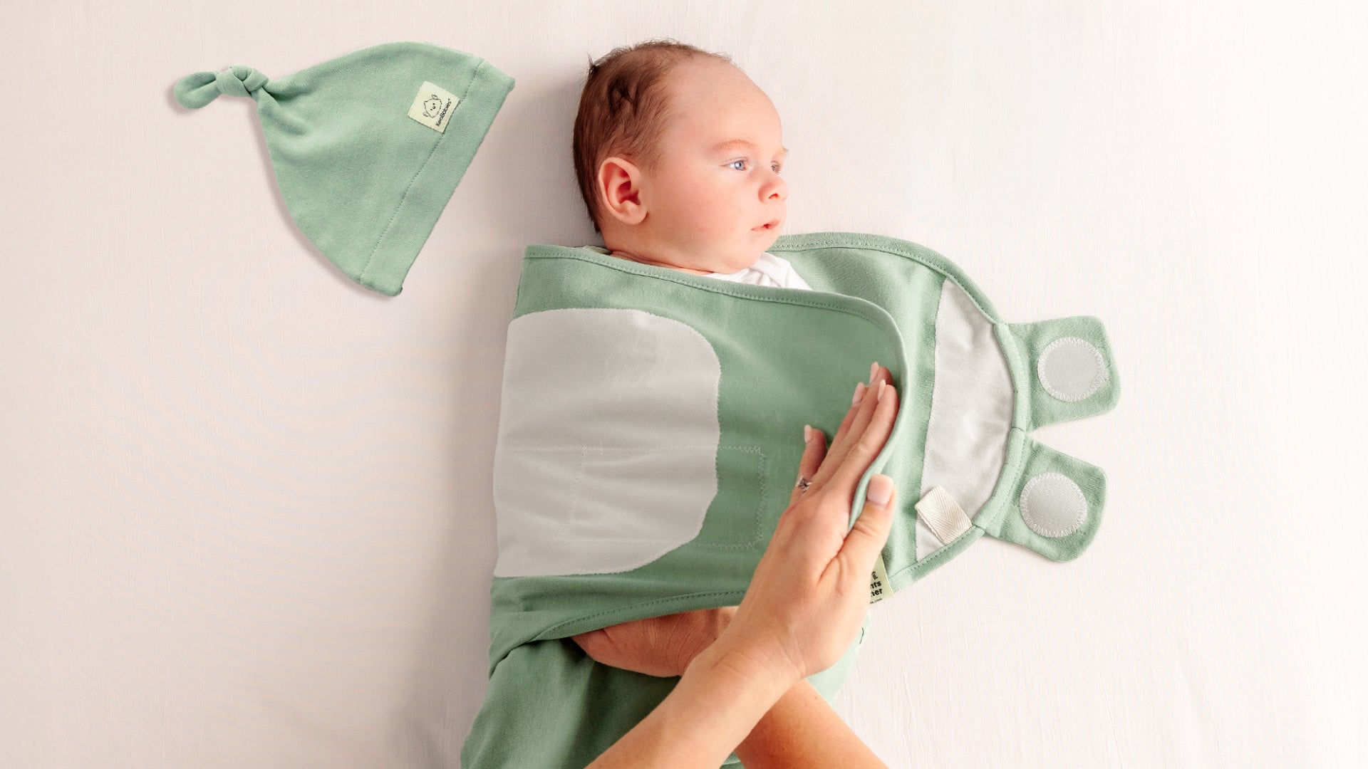 3-Pack Soothe Swaddle Wraps with Knot Hats 29427470794938