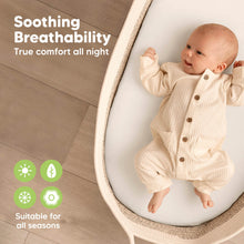 Load image into Gallery viewer, 2-Pack Soothe Fitted Bassinet Sheets (Soft White)
