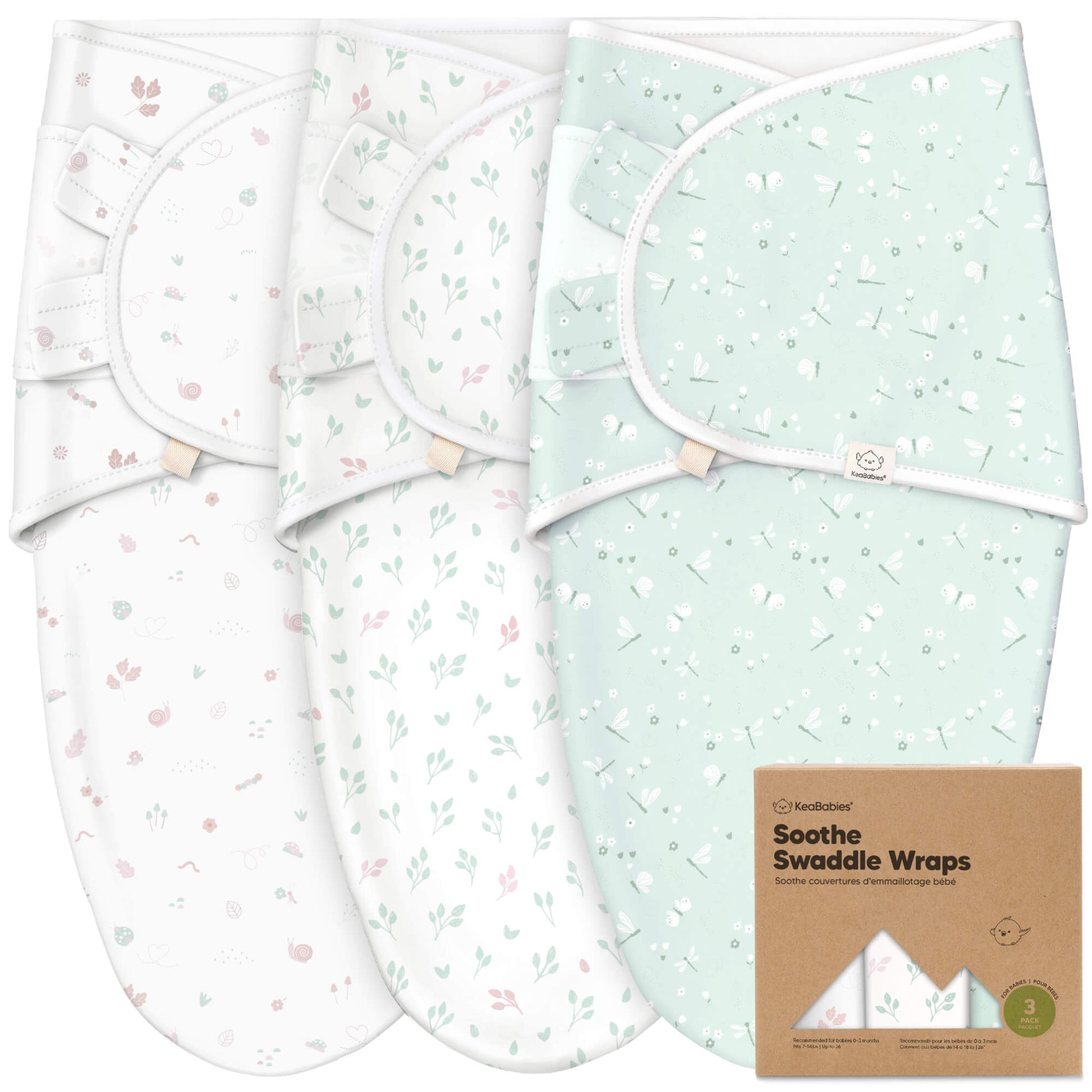 3-Pack Soothe Swaddle Wraps 26127305605306