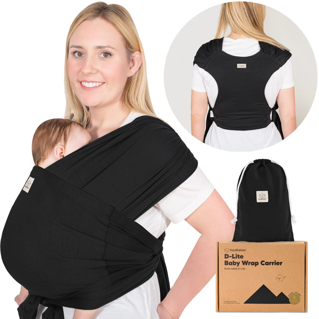 D-Lite Wrap Carrier (Trendy Black)