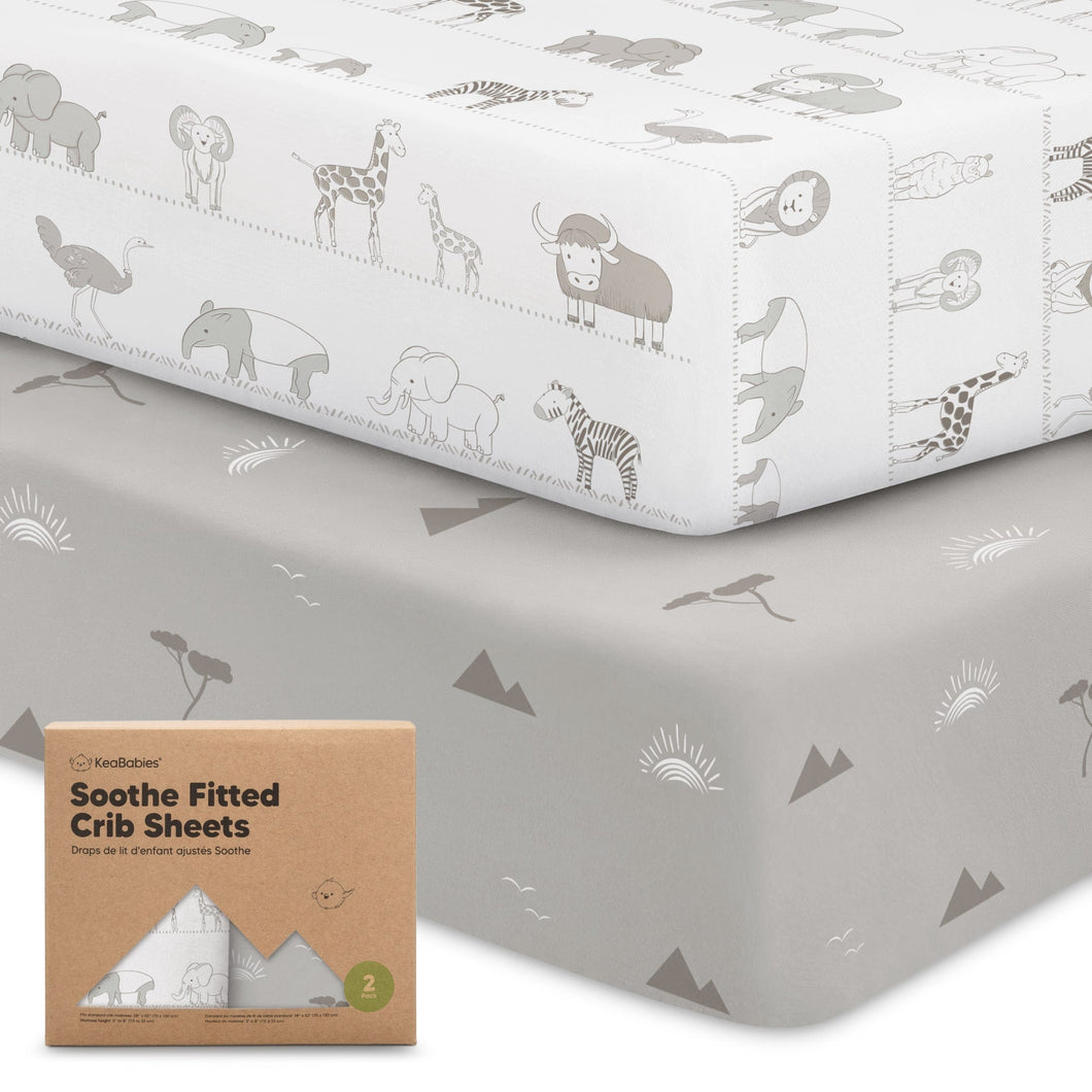 Soothe Fitted Crib Sheet (Savannah)