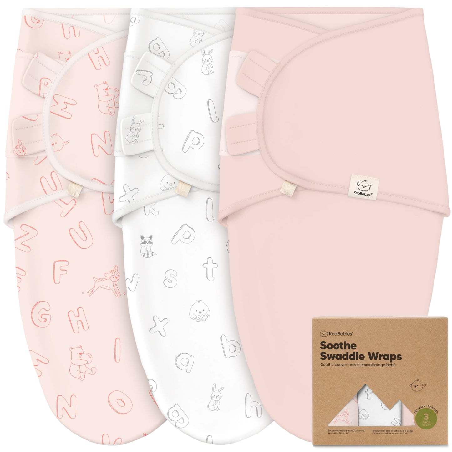 3-Pack Soothe Swaddle Wraps 25530768523450
