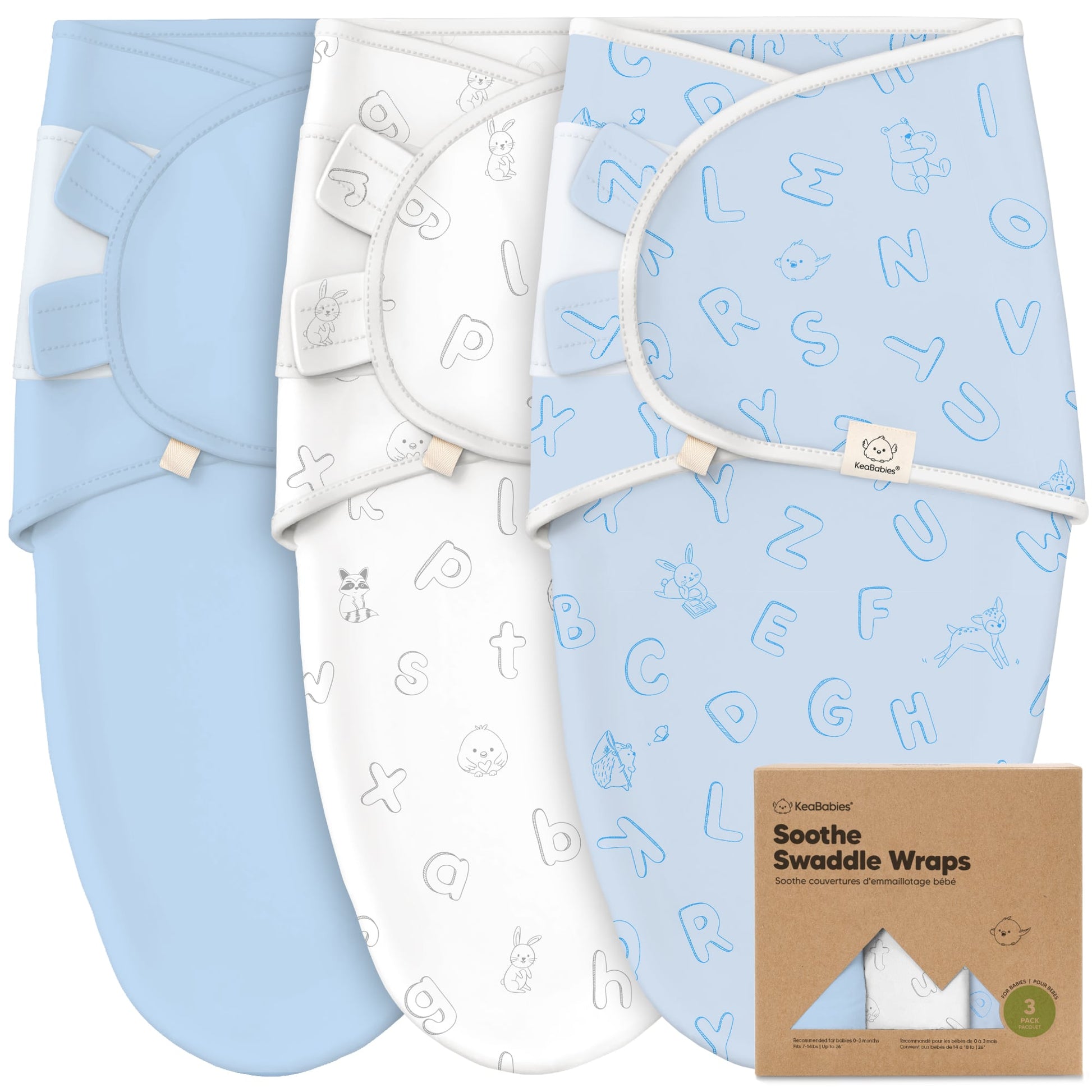 3-Pack Soothe Swaddle Wraps 25530768097466