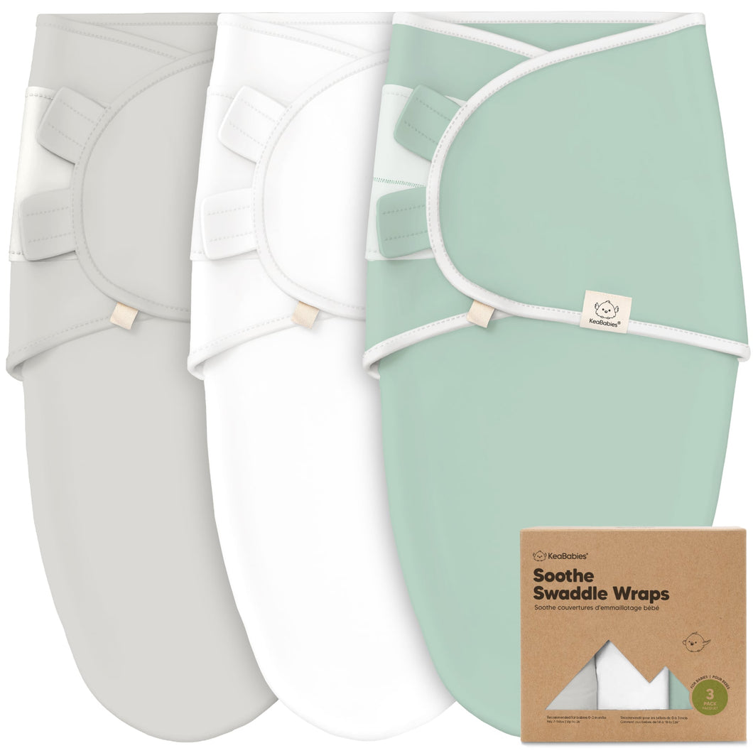 3-Pack Soothe Swaddle Wraps (Sage)