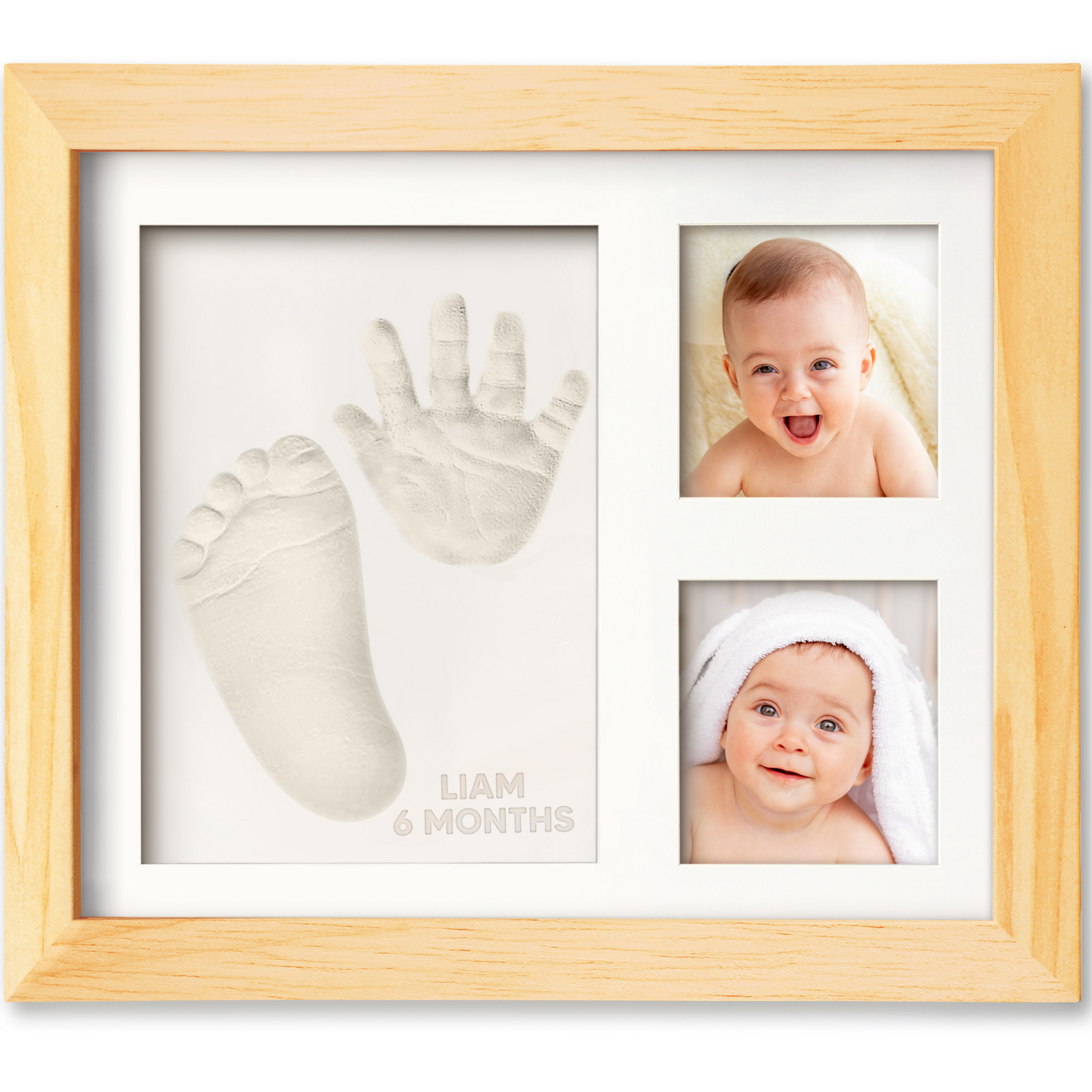 Baby Handprint & Footprint Keepsake Solo Frame 24654041088186