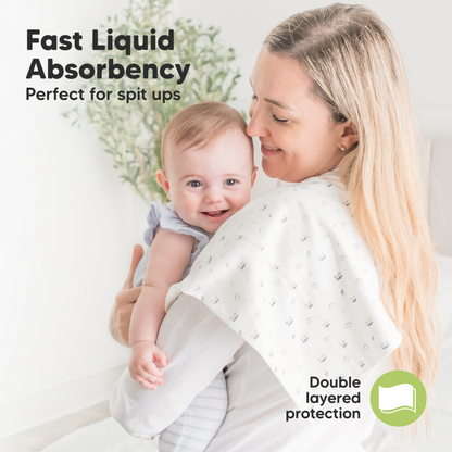 Fast Liquid Absorbency Perfect for spit-ups. Double Layered Protection. 24771784278202