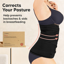 Load image into Gallery viewer, Revive 3-in-1 Postpartum Recovery Support Belt (Midnight Black)
