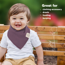 Load image into Gallery viewer, 8-Pack Organic Bandana Bibs (Thunder)
