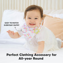 Load image into Gallery viewer, 8-Pack Organic Bandana Bibs (Girl)
