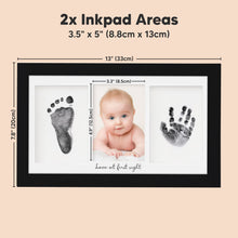 Load image into Gallery viewer, Duo Clean Touch Inkless Hand &amp; Footprint Frame Kit (Onyx Black)
