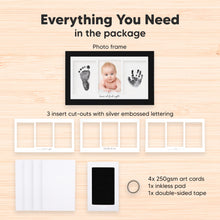 Load image into Gallery viewer, Duo Clean Touch Inkless Hand &amp; Footprint Frame Kit (Onyx Black)
