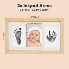 Load image into Gallery viewer, Duo Clean Touch Inkless Hand &amp; Footprint Frame Kit (Ash Wood)
