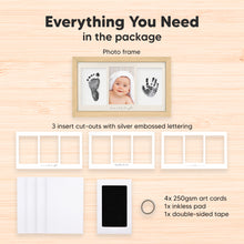 Load image into Gallery viewer, Duo Clean Touch Inkless Hand &amp; Footprint Frame Kit (Ash Wood)
