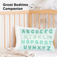 Load image into Gallery viewer, Printed Toddler Pillowcase 13X18&quot; (KeaABC Mint)

