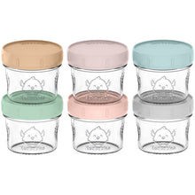 Load image into Gallery viewer, 6-Pack Prep Jars Food Glass Containers
