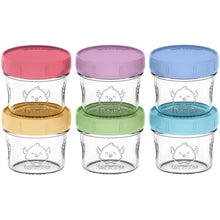 Load image into Gallery viewer, 6-Pack Prep Jars Food Glass Containers

