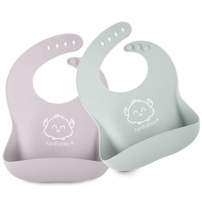 2-Pack Prep Silicone Bibs 23032739070138