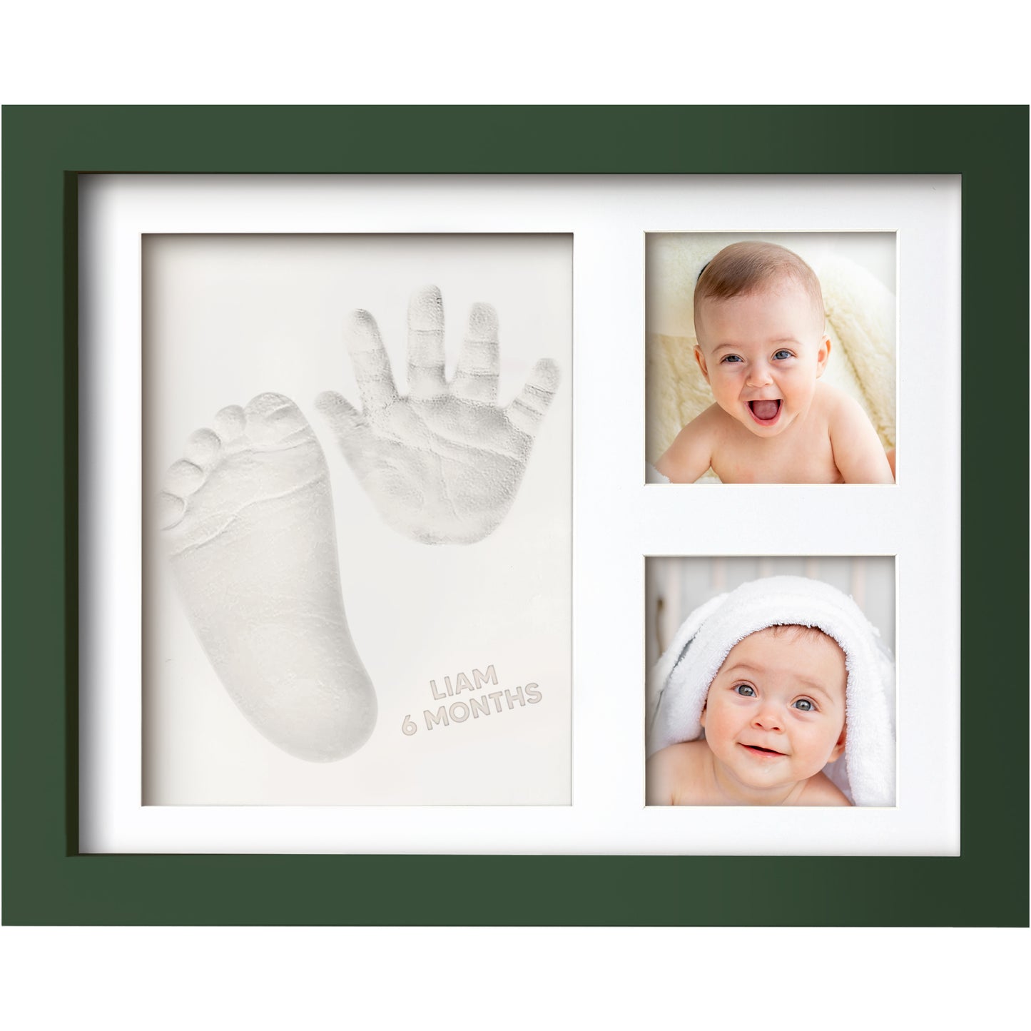 Baby Handprint & Footprint Keepsake Solo Frame 24807257079994