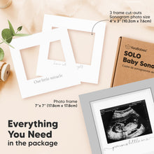 Load image into Gallery viewer, Solo Baby Sonogram Frame (Cloud Gray)
