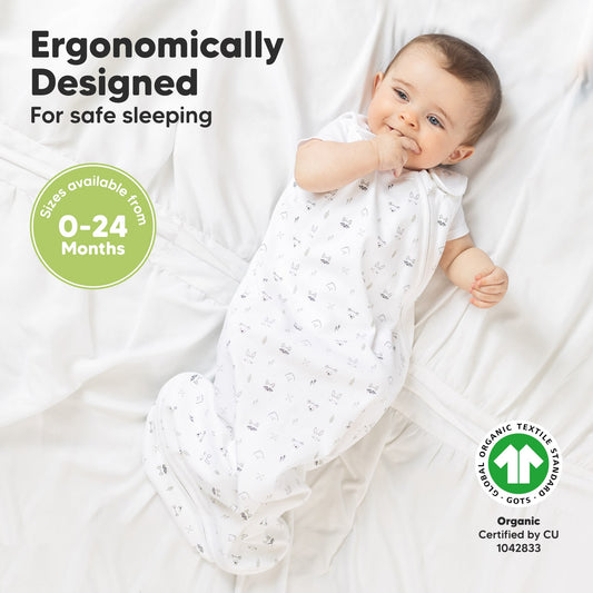 Ergonomically Designed for Safe Sleeping, supports natural sleep posture, suitable for 0–24 months.-on-hover