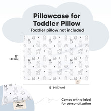 Load image into Gallery viewer, Printed Toddler Pillowcase 13X18&quot; (KeaFriends)
