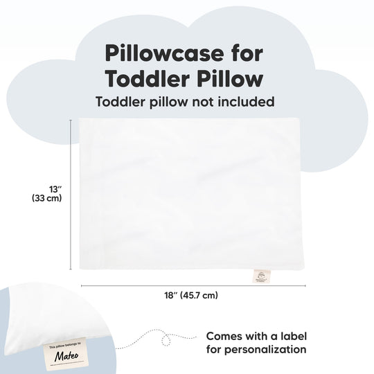 Toddler Pillowcase 13X18" (Soft White)