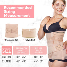 Load image into Gallery viewer, Active 2-in-1 Postpartum Recovery Support Belt (Classic Ivory, One Size)
